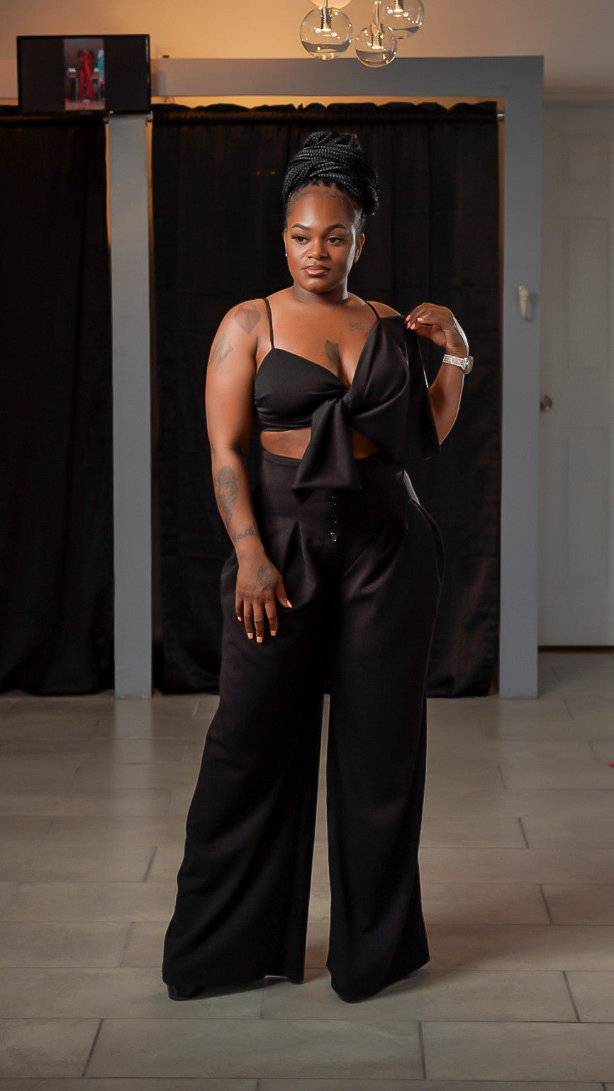Black Angel Pant Set