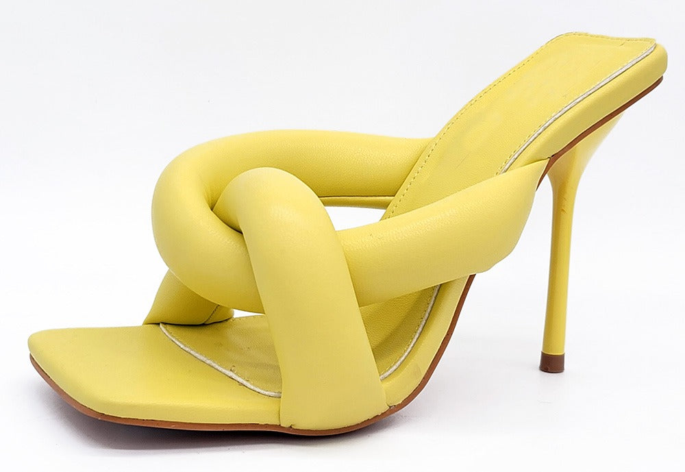 Puffy Twist Heels