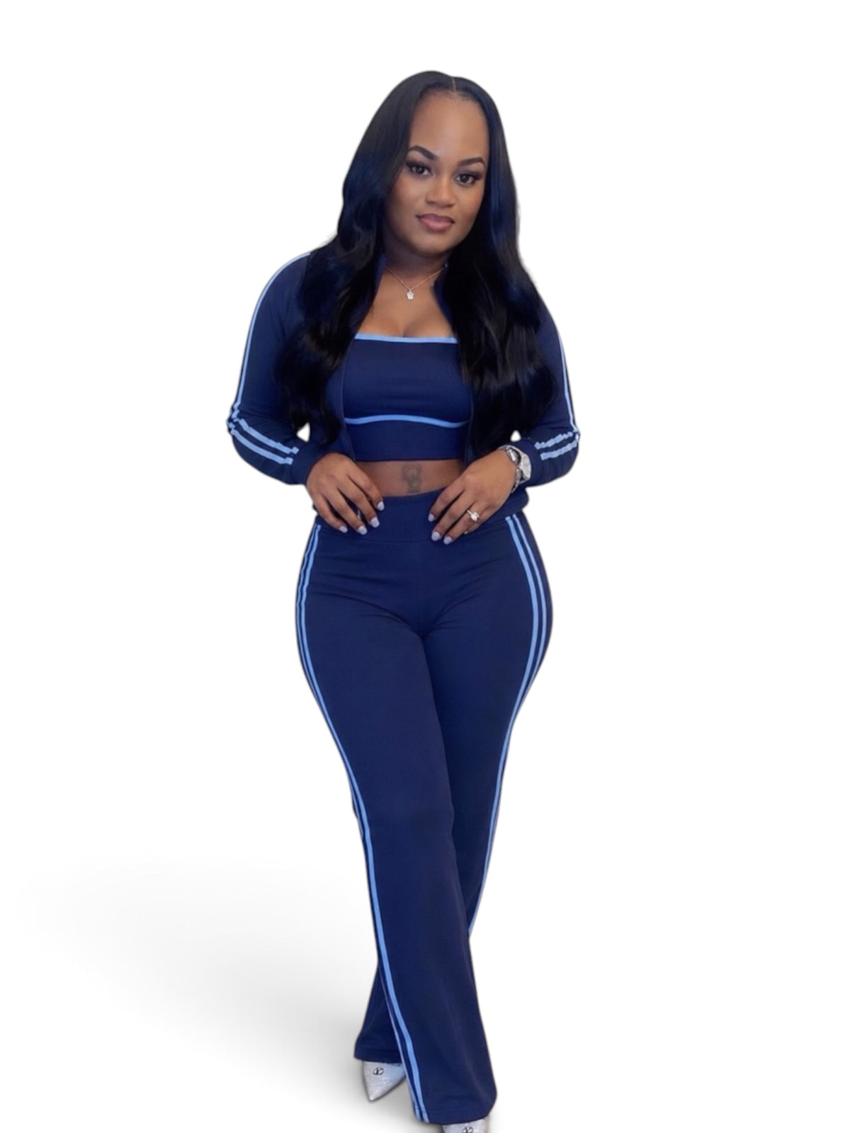 On Track 3- Piece Pant Set