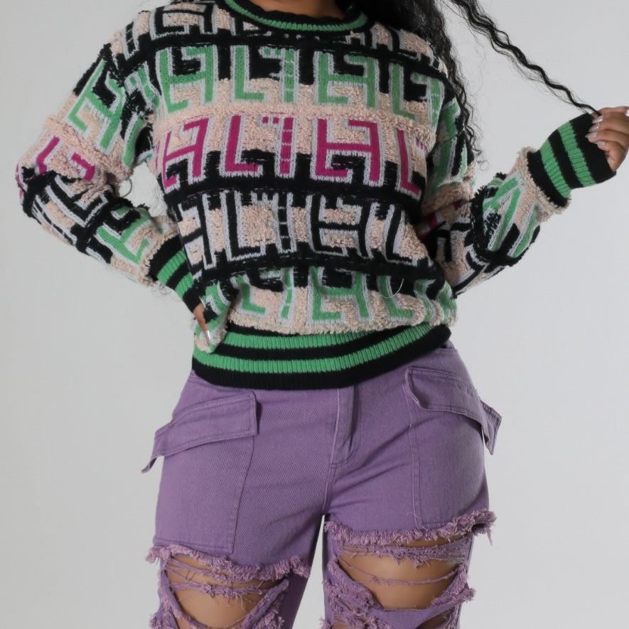 Double Printed Sweater