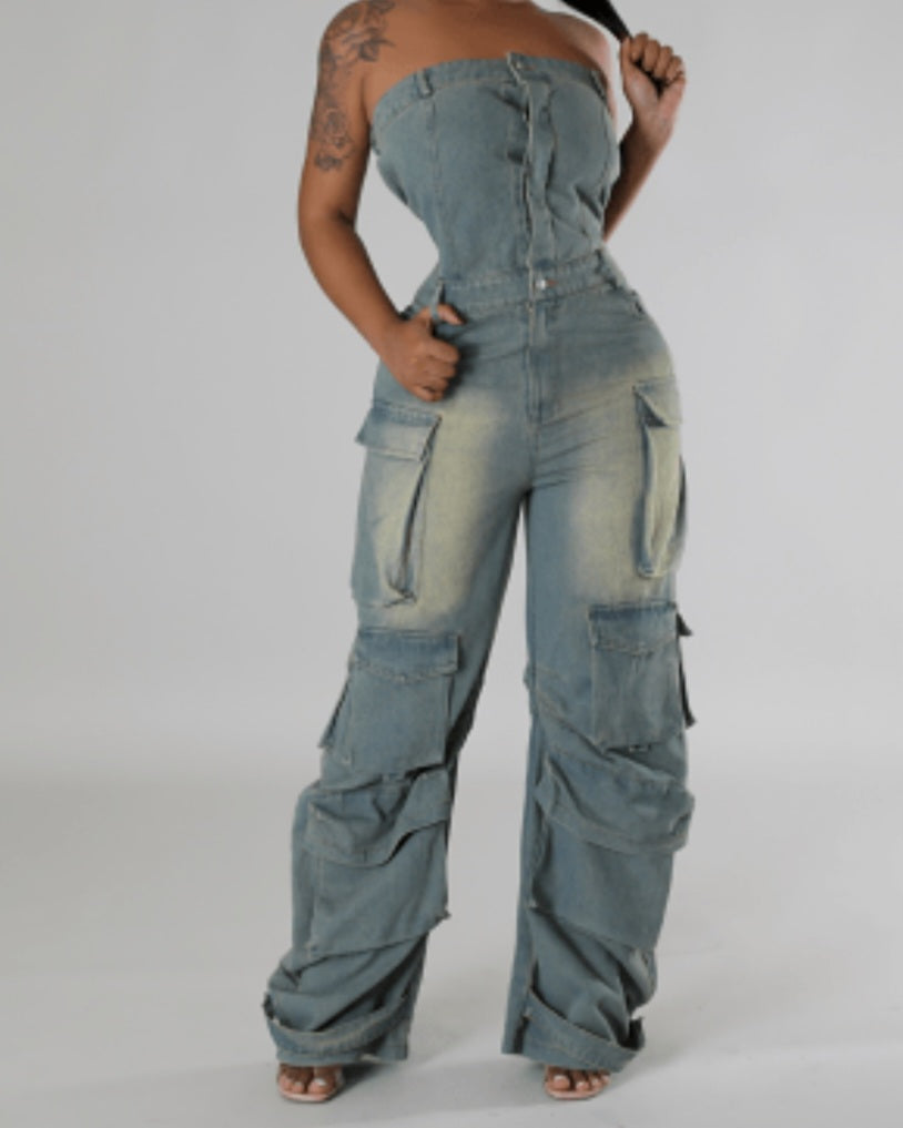 Chase Denim Jumpsuit