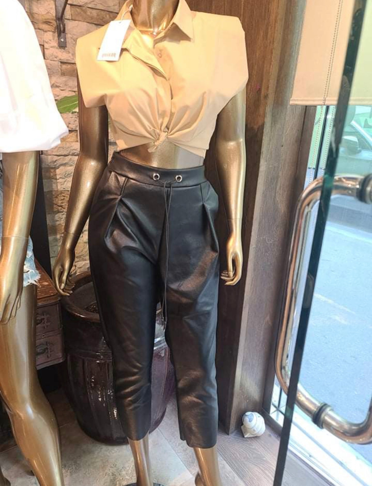 Balloon Leather Pants