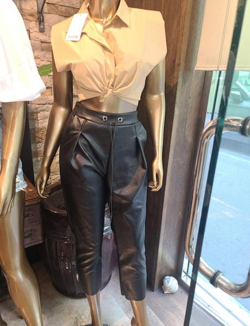 Balloon Leather Pants