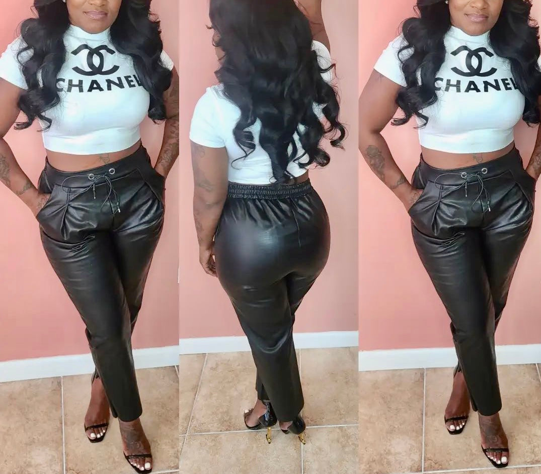 Balloon Leather Pants