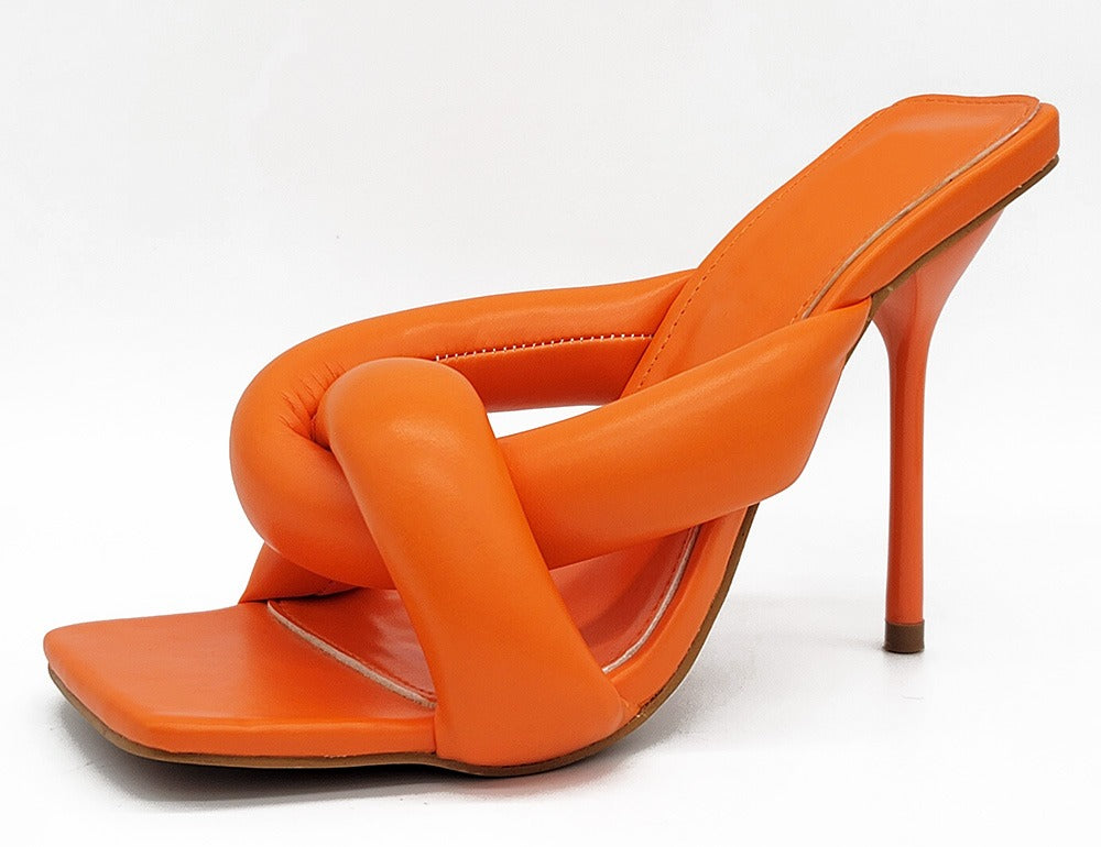 Puffy Twist Heels