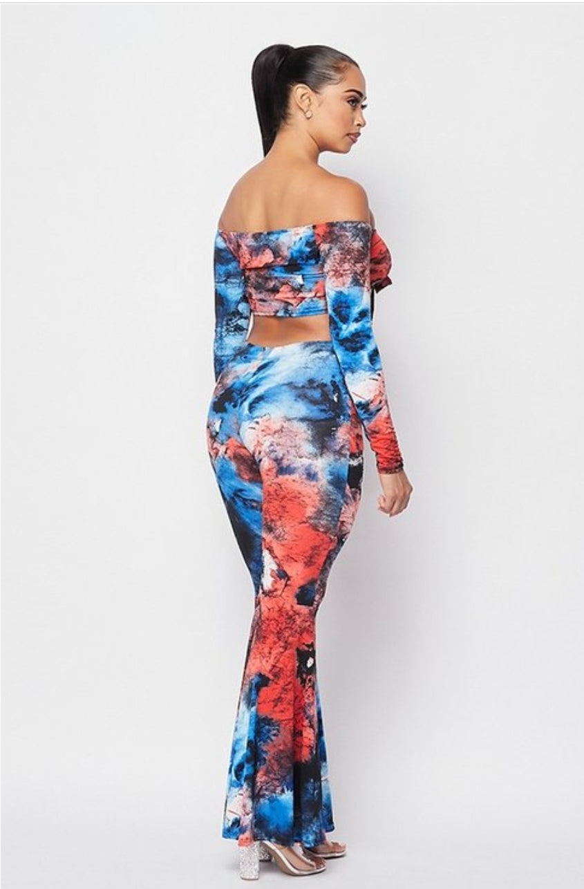 Missy Crop Top Pant Set