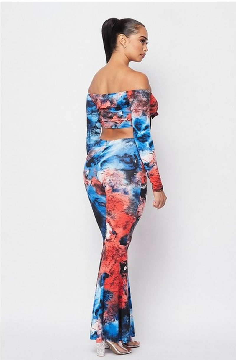 Missy Crop Top Pant Set